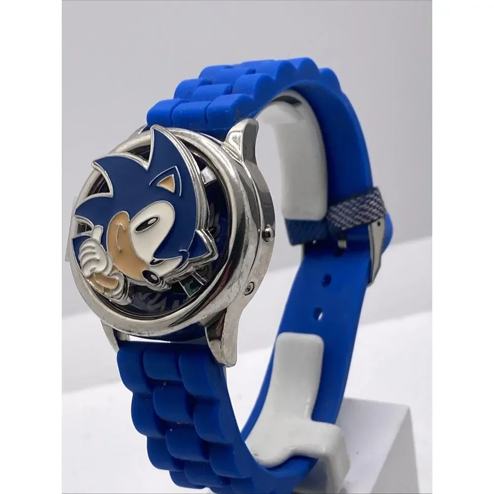 Sonic The Hedge Hog Spinning Watch Unisex New Battery